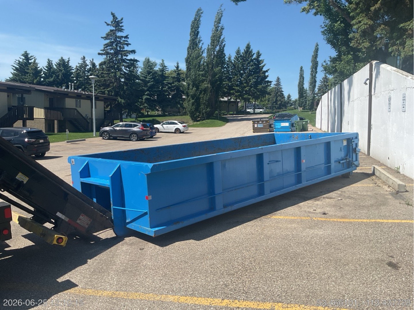15 yard roll off construction bin