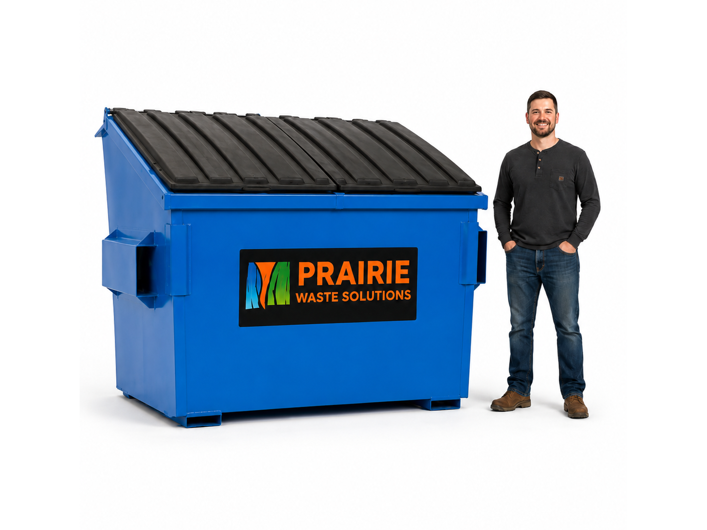 6 yard commercial waste bin
